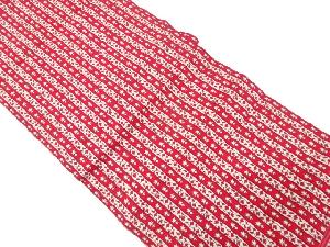 アンティーク　縞に花模様織り出し名古屋帯（298センチ）（着用可）